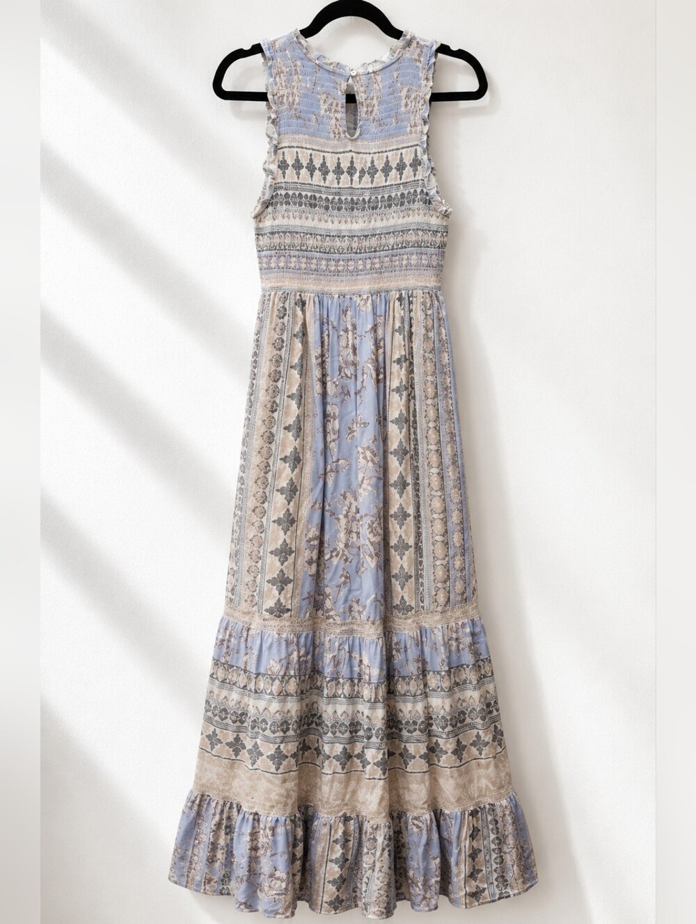 ✨2/$25 Altard State~Women Smock Neck Maxi Dress~Boho Sleeveless~Cottagecore~SM - Picture 3 of 11